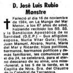 1984 — Fallece uno de los principales impulsores de La Manga, estrecho colaborador de Tomás Maestre