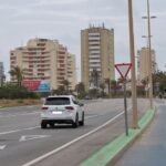 La oposición denuncia el mal estado de la RM-12 en la entrada a La Manga